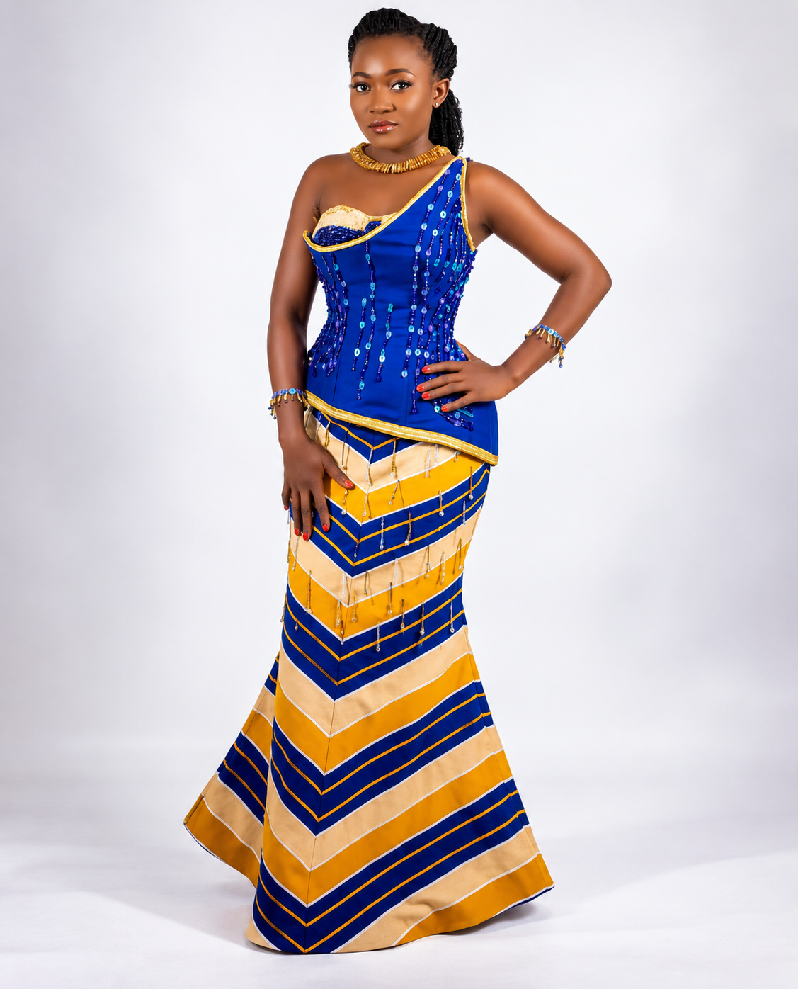 Vjay Kente corset