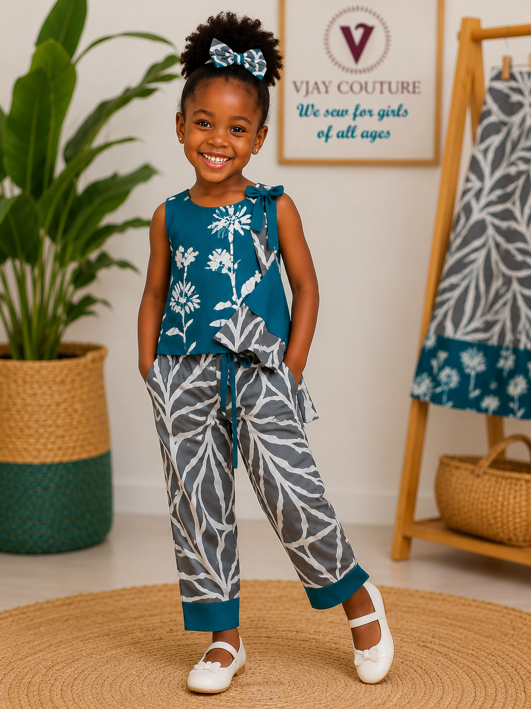 ready to wear girly dress and trousers